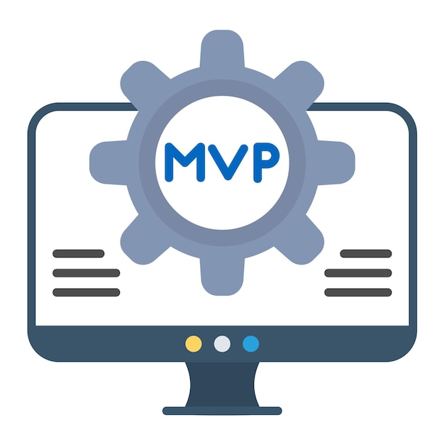 Flache MVP-Illustration