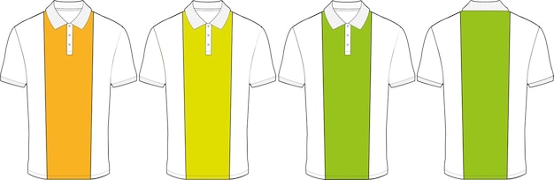 Flache technische Zeichnungsvektorillustration des besten Poloshirt-Designs