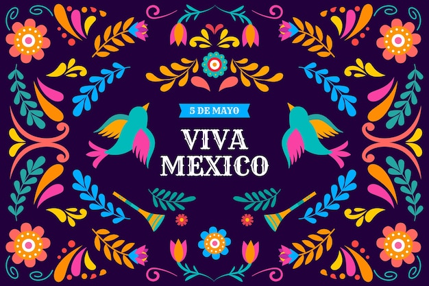 Flacher 5 de Mayo-Hintergrund