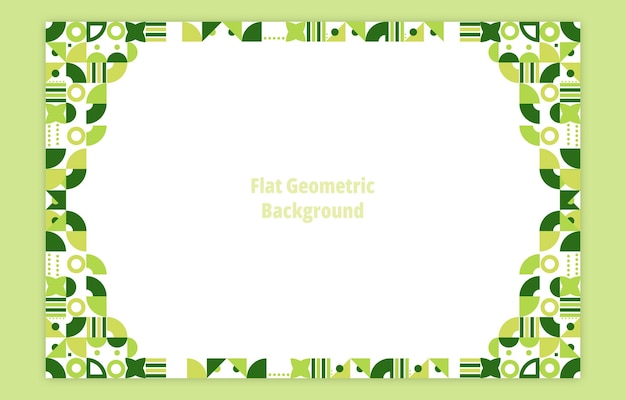 Flacher geometrischer hintergrund