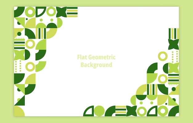 Flacher geometrischer hintergrund