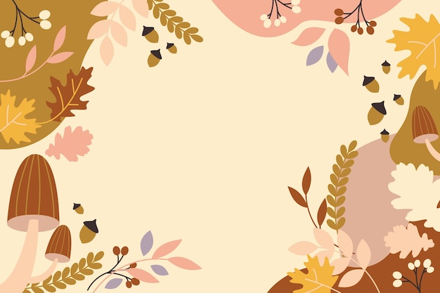 Flacher Hintergrund für den Herbst