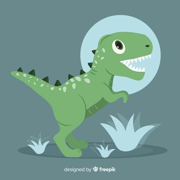 Flacher T-Rex Hintergrund