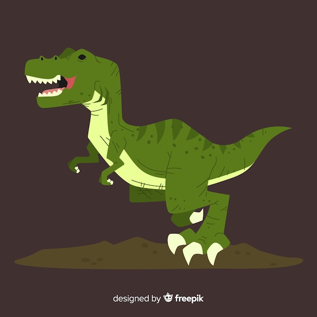 Flacher T-Rex Hintergrund