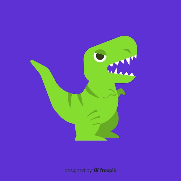 Flacher t-rex-hintergrund