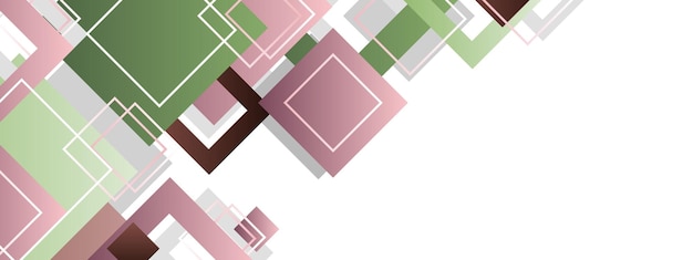 Flaches Banner-Template Gradientes horizontales Banner Gradientes abstraktes Design-Banner