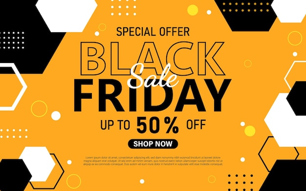 Flaches design black friday sale hintergrund