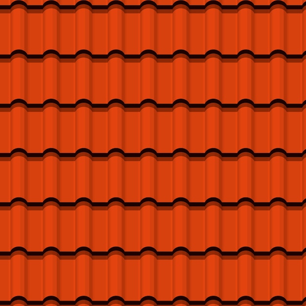 Flaches Design Dachziegelmuster-Design