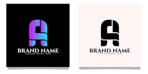 Flaches design eine logo-design-vorlage