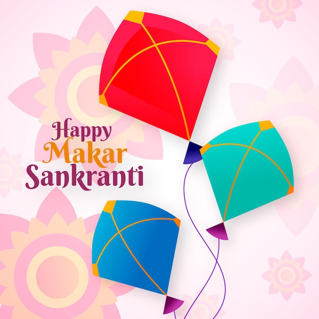 Flaches design makar sankranti