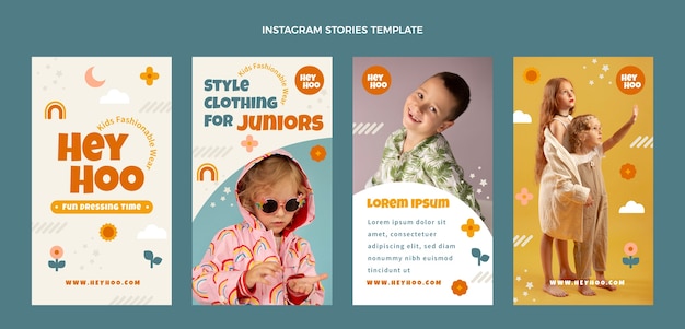 Flaches Design minimales Boutique-Template-Design
