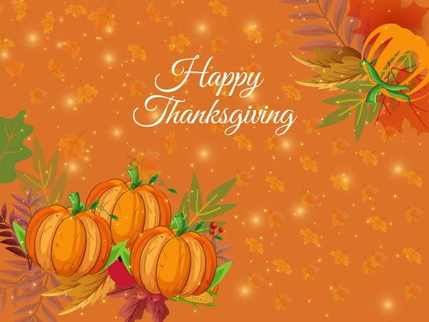 Flaches design thanksgiving in aquarell-hintergrund-design-vorlage 11