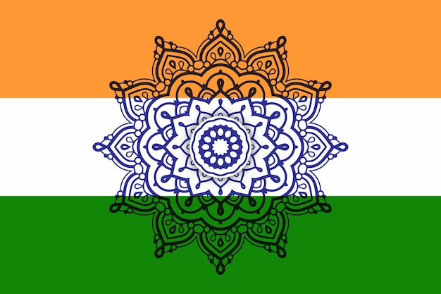 Vektor flaches design zum unabhängigkeitstag indiens