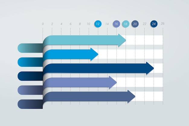 Flaches Diagrammdiagramm Bearbeitbare Infografik-Elemente können einfach farbig gestaltet werden