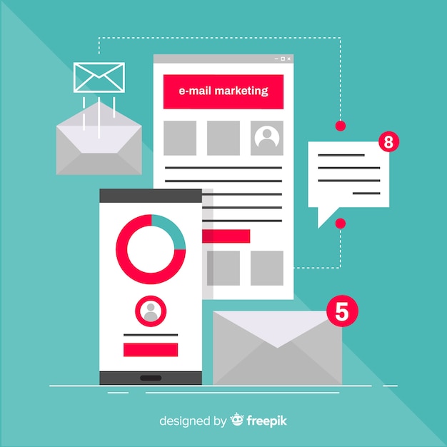 Flaches e-mail-marketing