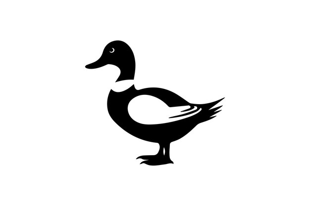 Vektor flaches enten-symbol