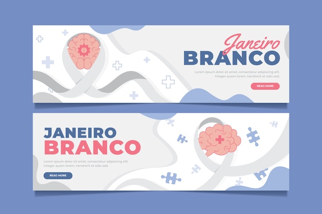 Flaches horizontales janeiro branco-banner