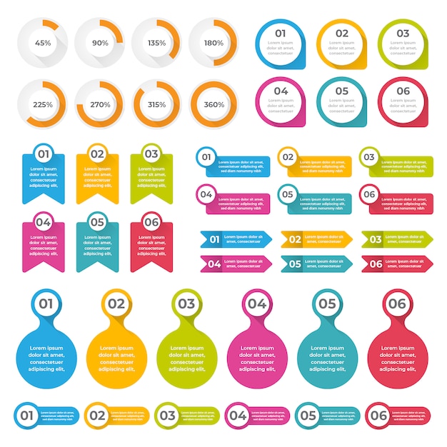 Vektor flaches infografik-element