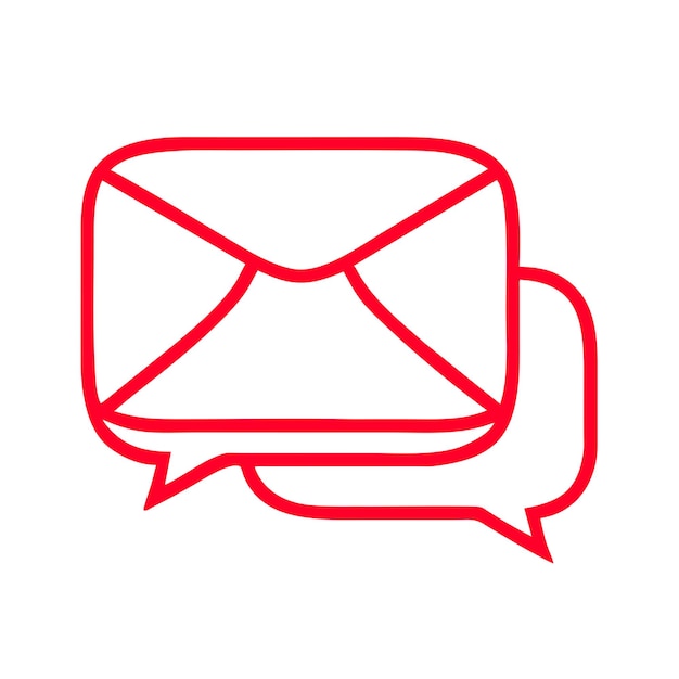 Flaches Nachrichten-Symbol PNG durchsichtige Vektorschicht-Illustration