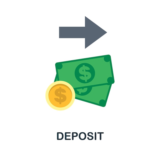 Flaches symbol hinterlegen einfaches farbelement aus der fintech-sammlung kreatives hinterlegungssymbol für webdesign-vorlagen, infografiken und mehr