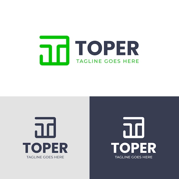 Flaches t-topper-logo-design