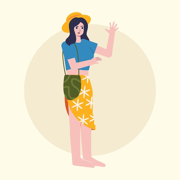 Flachvektor-Ferien-Illustration