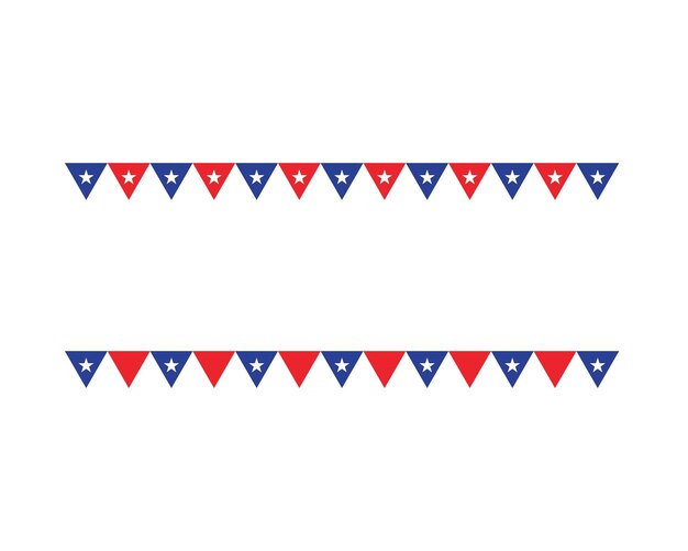 Vektor flagge amerikanische vektor-symbol-illustration