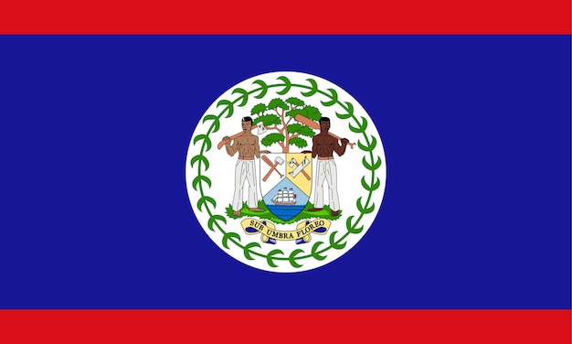 Flagge der Belize-Flaggennation