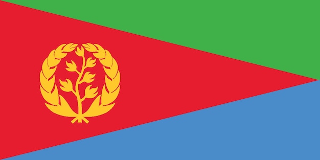 Flagge der Flaggennation Eritreas