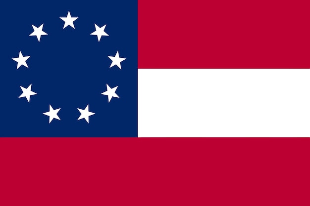 Flagge der Konföderierten Staaten von Amerika 21. Mai 1861 2. Juli 1861