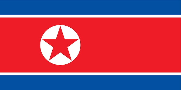 Flagge der nordkoreanischen Flaggennation