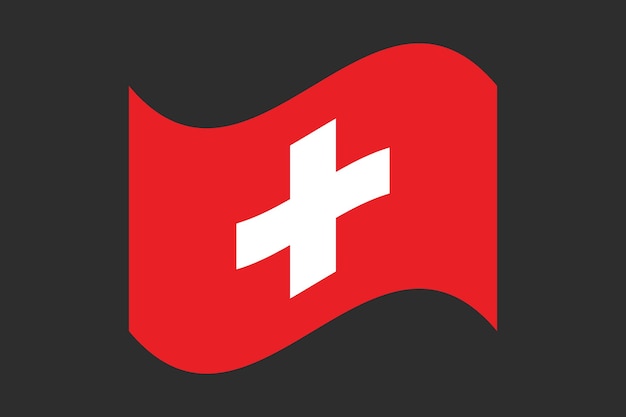 Flagge der Schweiz Die Flagge der Schweizer Flagge der Schwitserland Nationalstaat