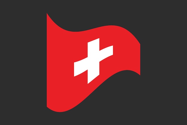 Flagge der Schweiz Die Flagge der Schweizer Flagge der Schwitserland Nationalstaat