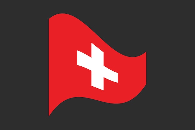 Flagge der Schweiz Die Flagge der Schweizer Flagge der Schwitserland Nationalstaat