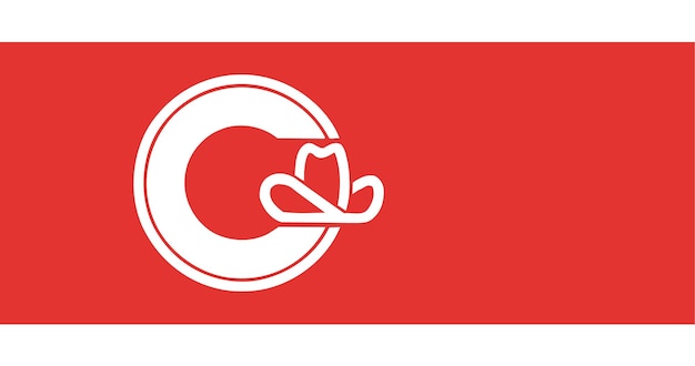 Vektor flagge der stadt calgary in kanada vektorbild