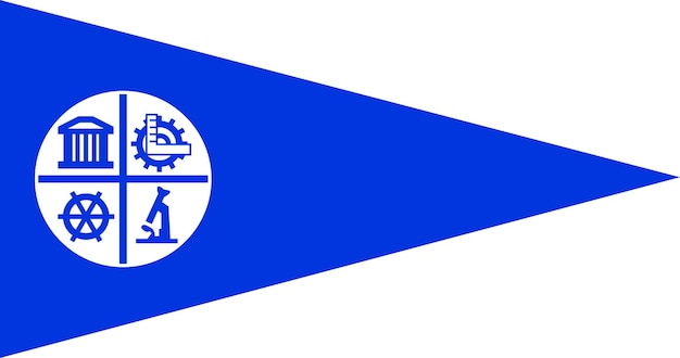 Vektor flagge der stadt minneapolis vektorbild