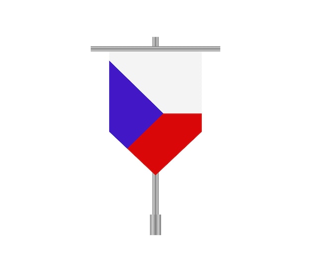 Flagge der tschechischen republik