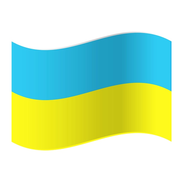 Vektor flagge der ukraine