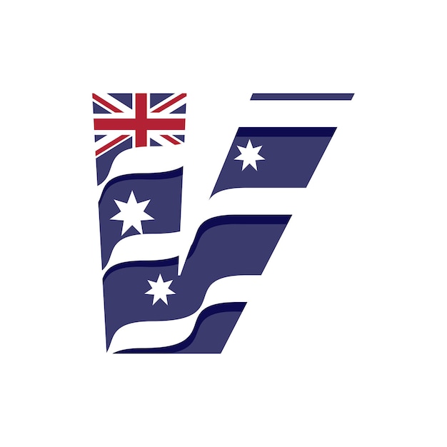 Flagge des australischen alphabets v