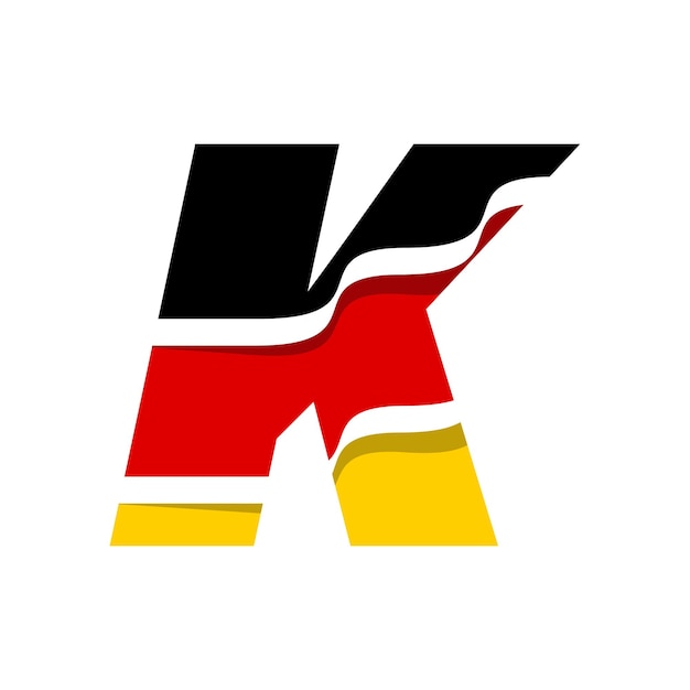 Flagge des deutschen alphabets k