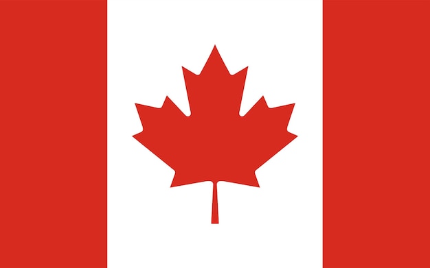 Flagge des Landes Kanada Nordamerika