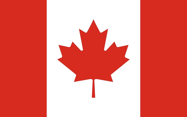 Flagge des Landes Kanada Nordamerika