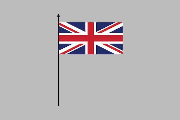 Vektor flagge des vereinigten königreichs die britische flagge die britische flagge das vereinigte königreich zeichen vereinigtes königreich britische flagge