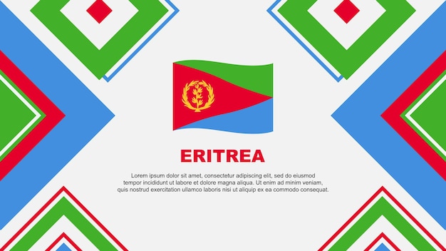 Flagge Eritrea Abstract Hintergrunddesign Vorlage Eritrea Unabhängigkeitstag Banner Tapete Vektorillustration Eritrea Unabhängigkeitstag