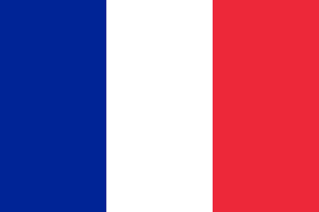 Flagge Frankreichs Flaggenstaat Vektor Illustration