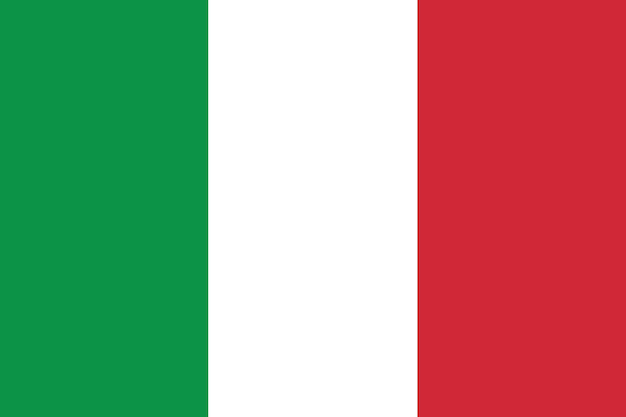 Vektor flagge italiens flagge der nation