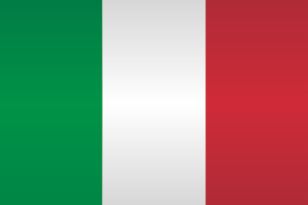 Vektor flagge italiens