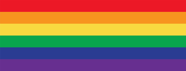 Flagge LGBT-Stolz-Gemeinschaft Raimbow Symbol für schwule Kultur Vektor-Stolz-Symbol