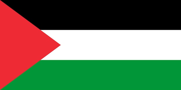 Vektor flagge palästinas vektor-illustration