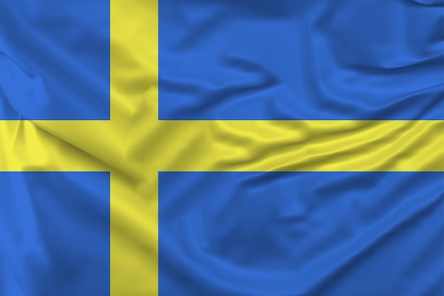 Flagge Schwedens und aller Länder